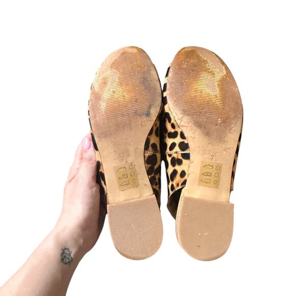 MADEWELL Tavi Leopard Calfhair Slingbacks Sz 7 - Picture 6 of 6